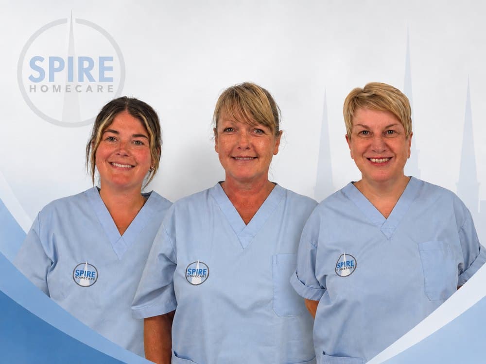 Spire Homecare care assistants Joely, Beci and Julie